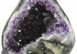 Amethyst Geode With Metal Stand - Uruguay #126135-4